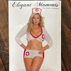 Elegant Moments Nurse Costume - White and Red